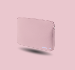 Housse d'ordinateur rose doux